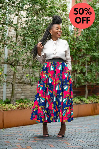 Petra Multicoloured Midaxi Skirt Women’s Dress