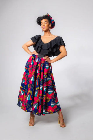 Petra Multicoloured Midaxi Skirt Women’s Dress