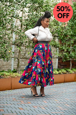 Petra Multicoloured Midaxi Skirt Women’s Dress