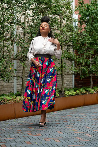 Petra Multicoloured Midaxi Skirt Women’s Dress