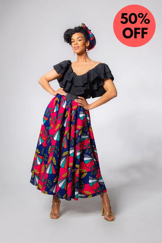 Petra Multicoloured Midaxi Skirt Women’s Dress