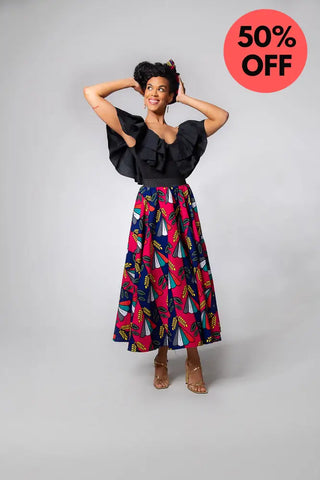 Petra Multicoloured Midaxi Skirt Women’s Dress