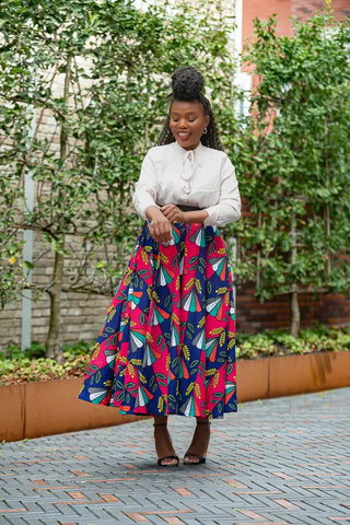 Petra Multicoloured Midaxi Skirt Women’s Dress