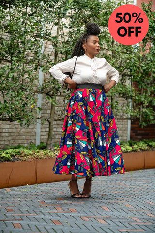 Petra Multicoloured Midaxi Skirt Women’s Dress