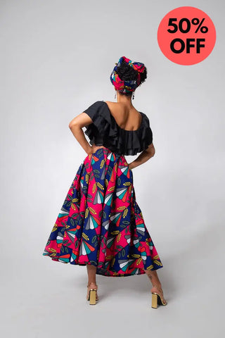 Petra Multicoloured Midaxi Skirt Women’s Dress