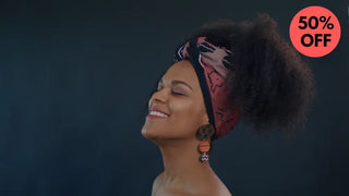 PETRA TRIBAL HEADWRAP (COFFEE BEANS) HEADWRAPS