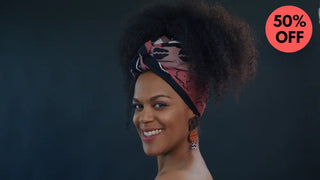 PETRA TRIBAL HEADWRAP (COFFEE BEANS) HEADWRAPS