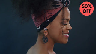 PETRA TRIBAL HEADWRAP (COFFEE BEANS) HEADWRAPS