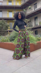 ESHE MULTICOLOUR PALAZZO TROUSER