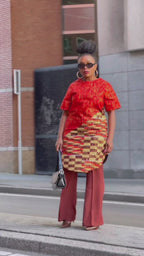 Simba Red and Gold Top