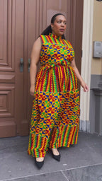 Asana Kente Maxi Dress