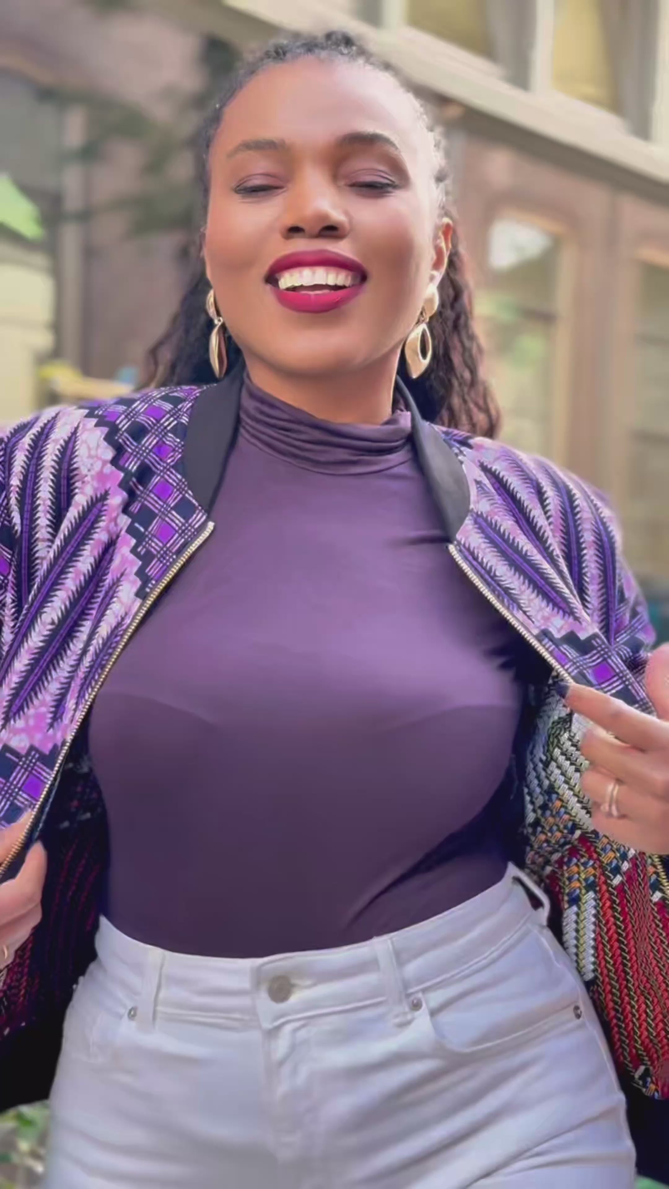 Amma Purple Multiway Jacket