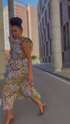 Zendaya Floral Midi Dress