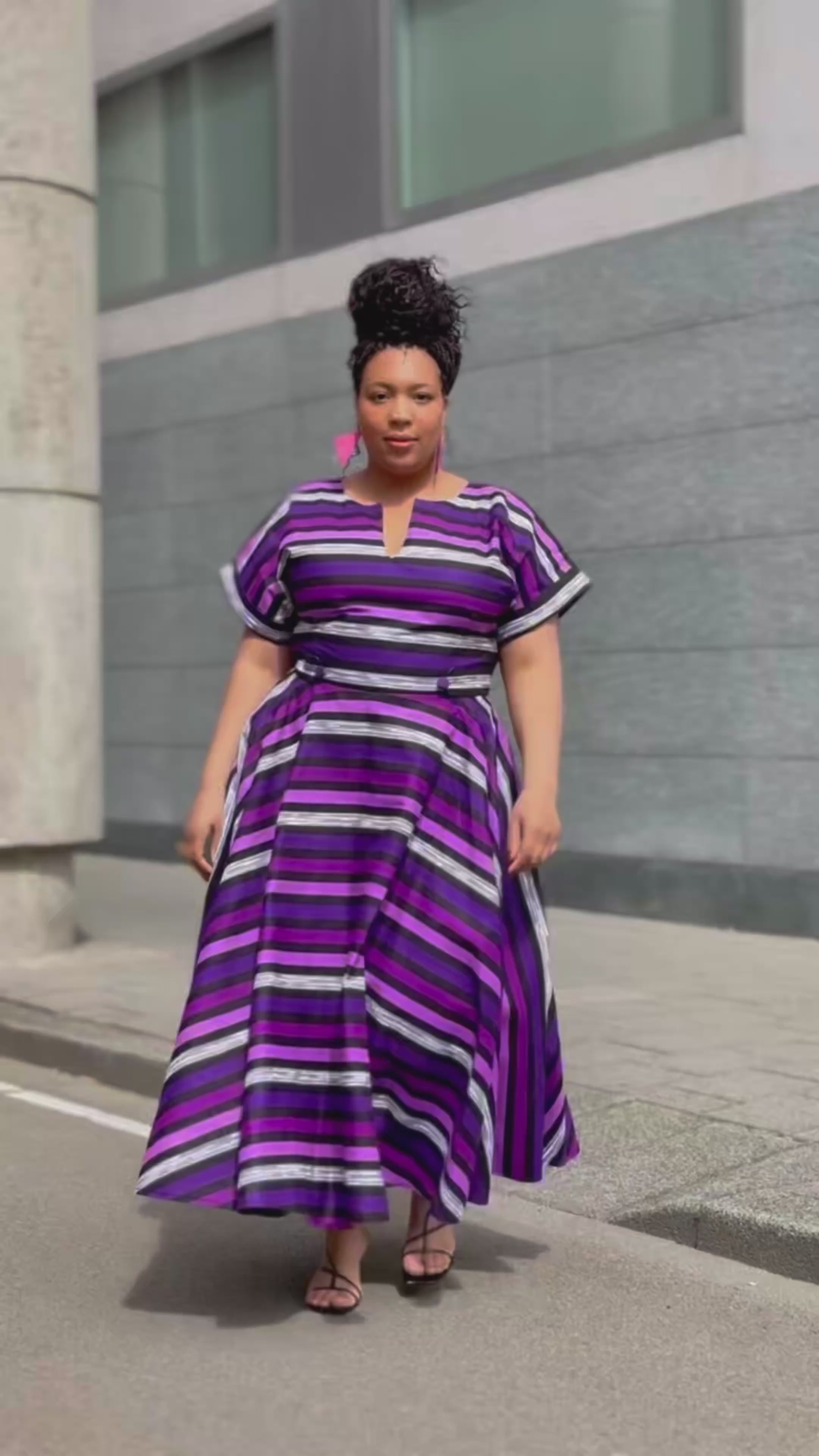 Peju Purple and Lilac Dress