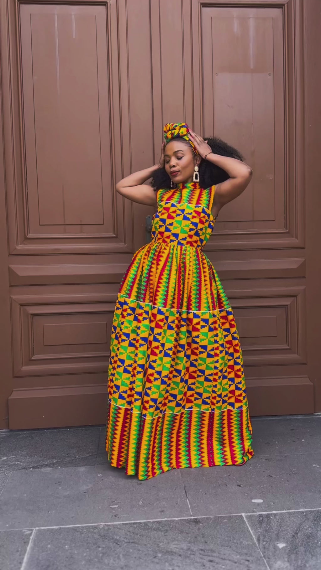 Asana Kente Maxi Dress