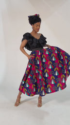 Petra Multicoloured Midaxi Skirt