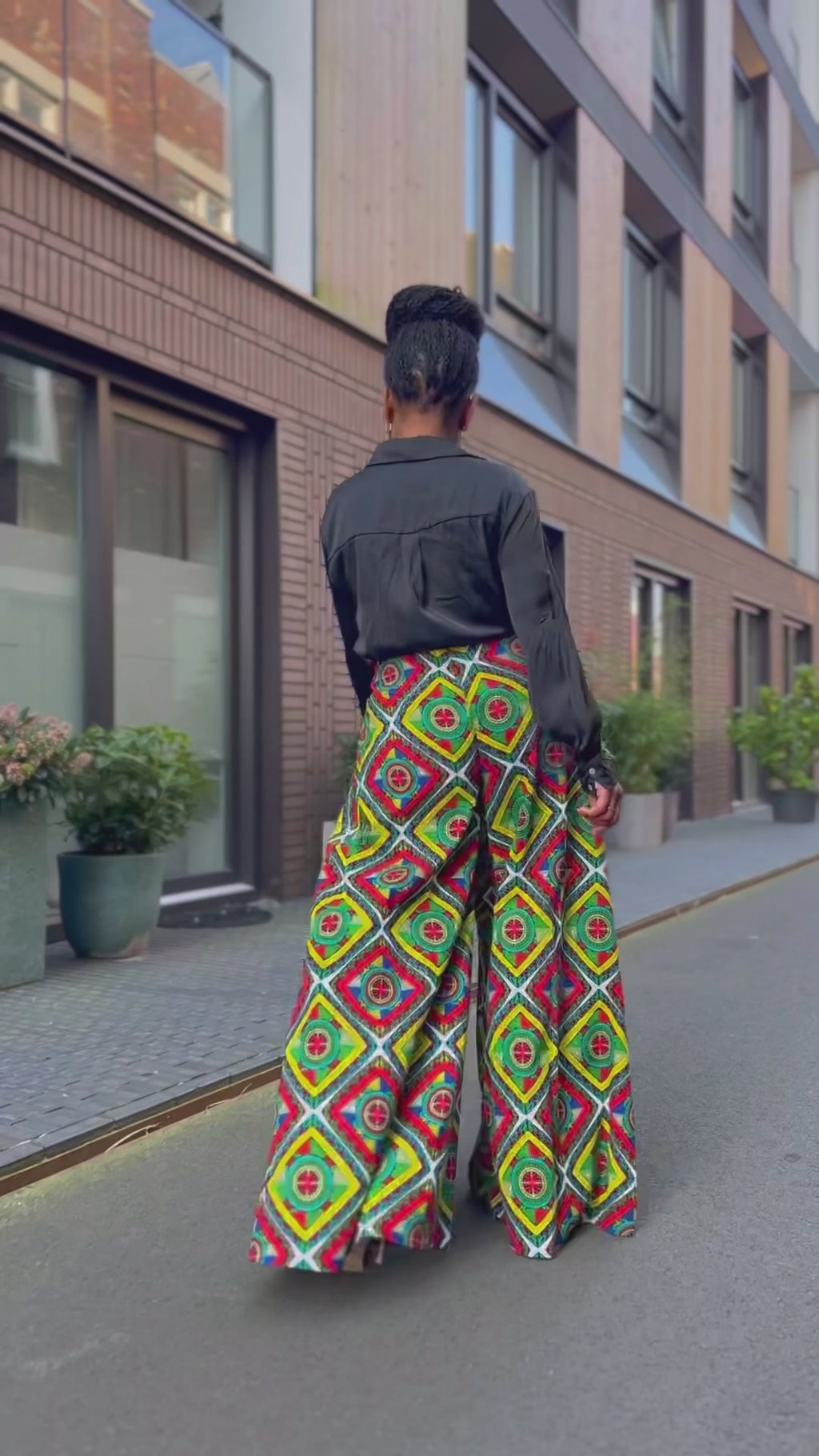 ESHE MULTICOLOUR PALAZZO TROUSER