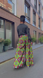 ESHE MULTICOLOUR PALAZZO TROUSER