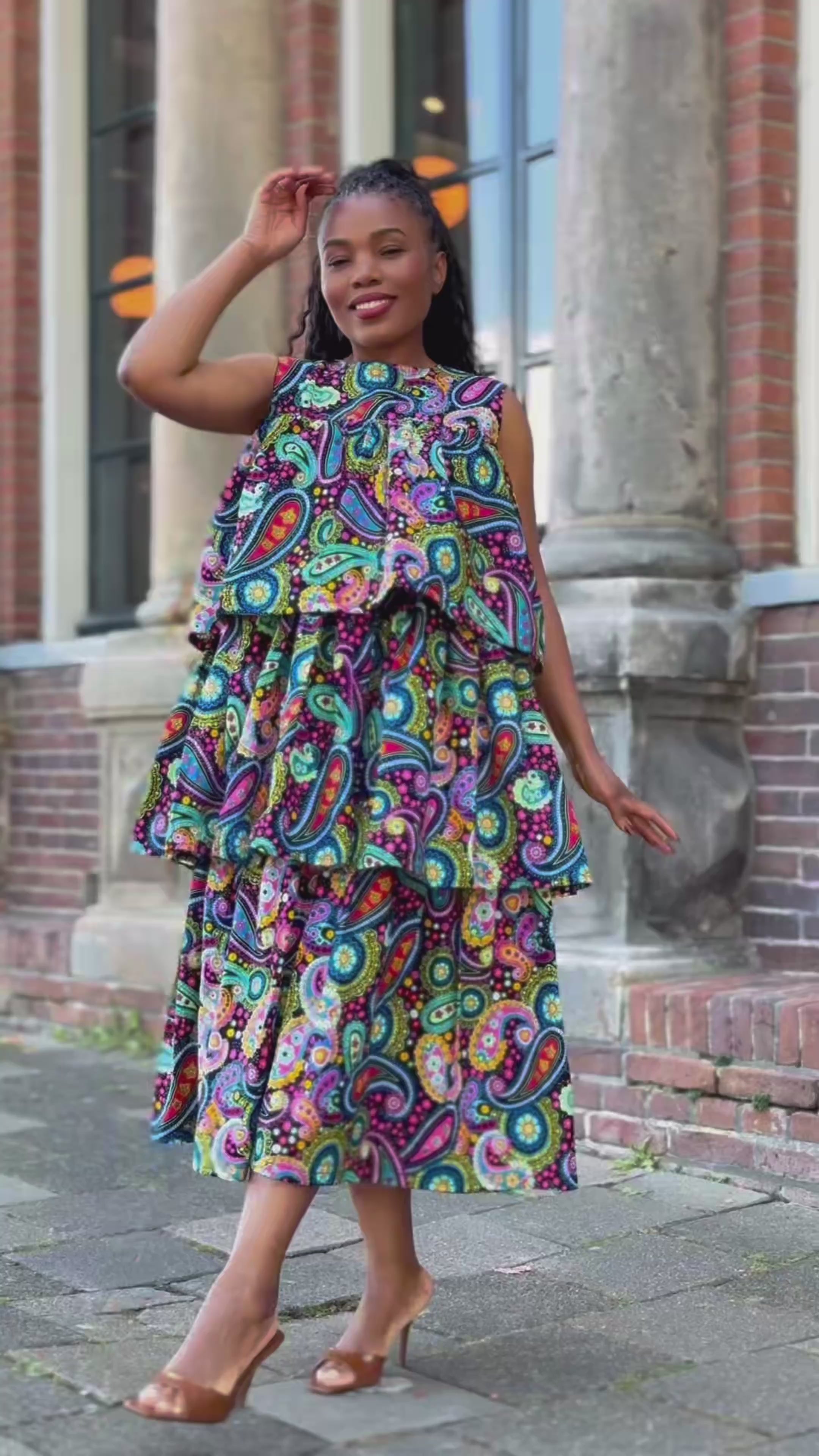Kate Floral Layered Dress