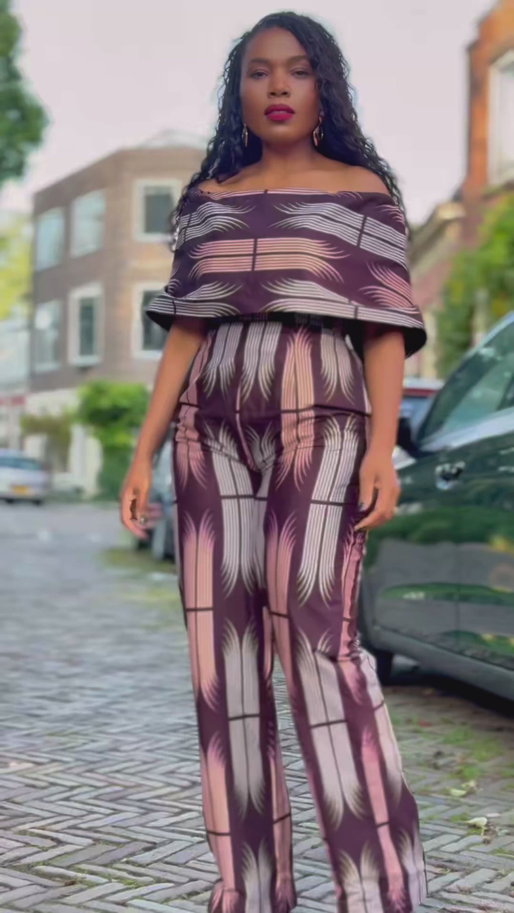Makeda Plum Jumpsuit
