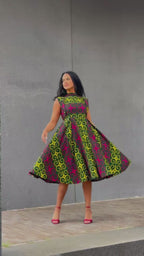 Masego Mutlicolour Midi Dress