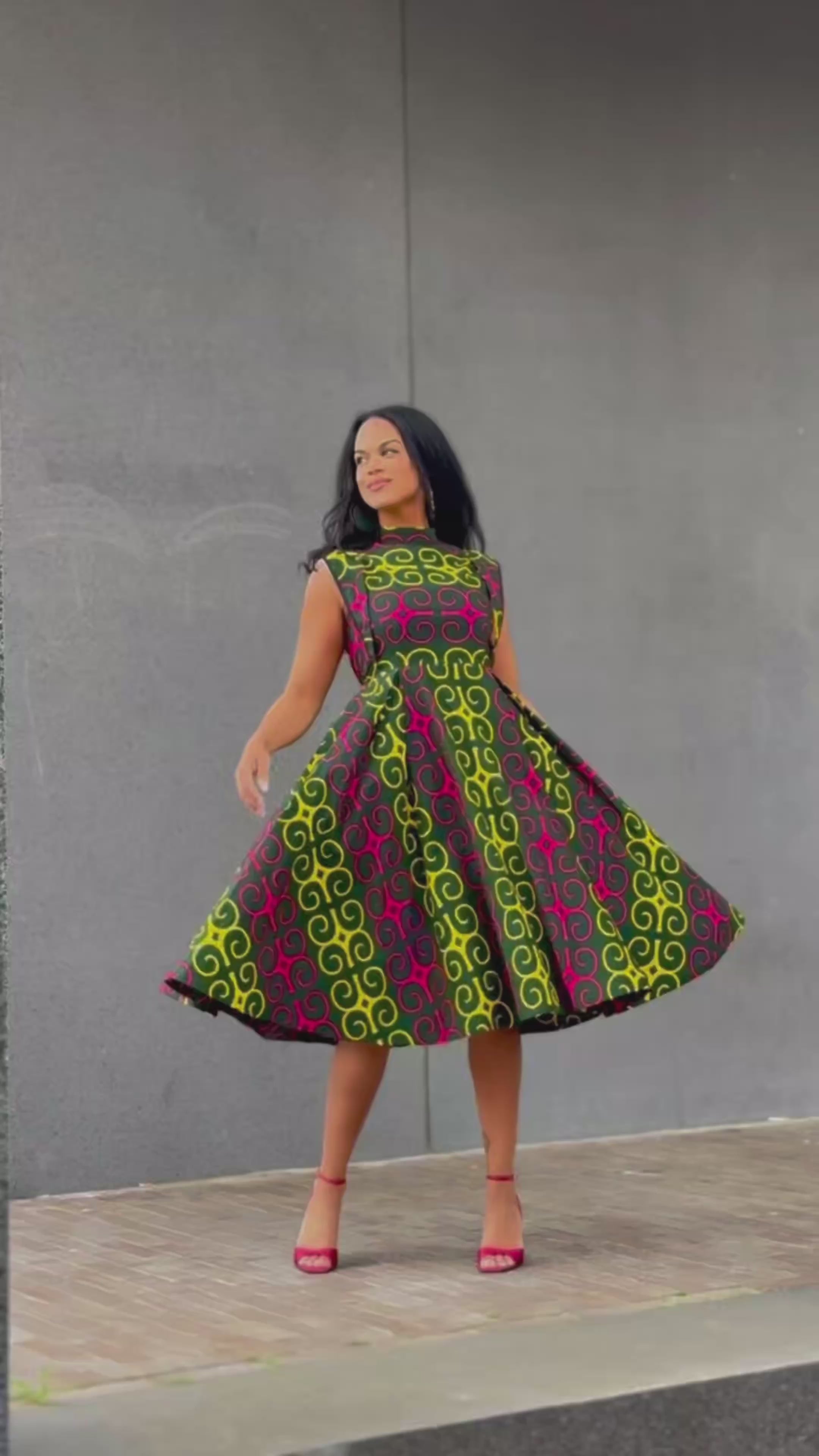 Masego Mutlicolour Midi Dress