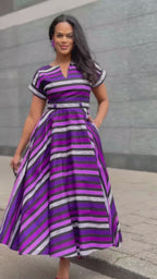 Peju Purple and Lilac Dress