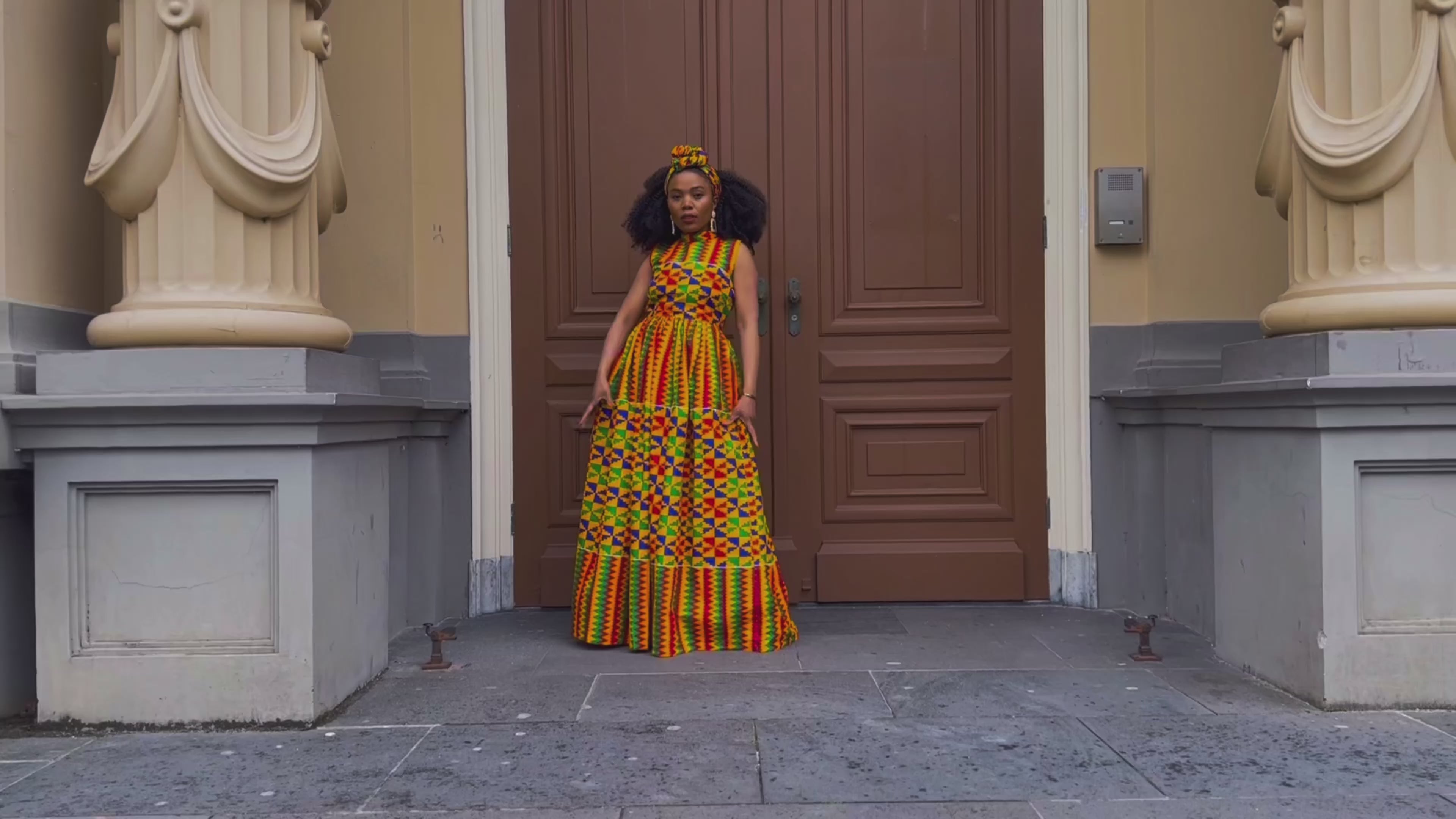 Asana Kente Maxi Dress