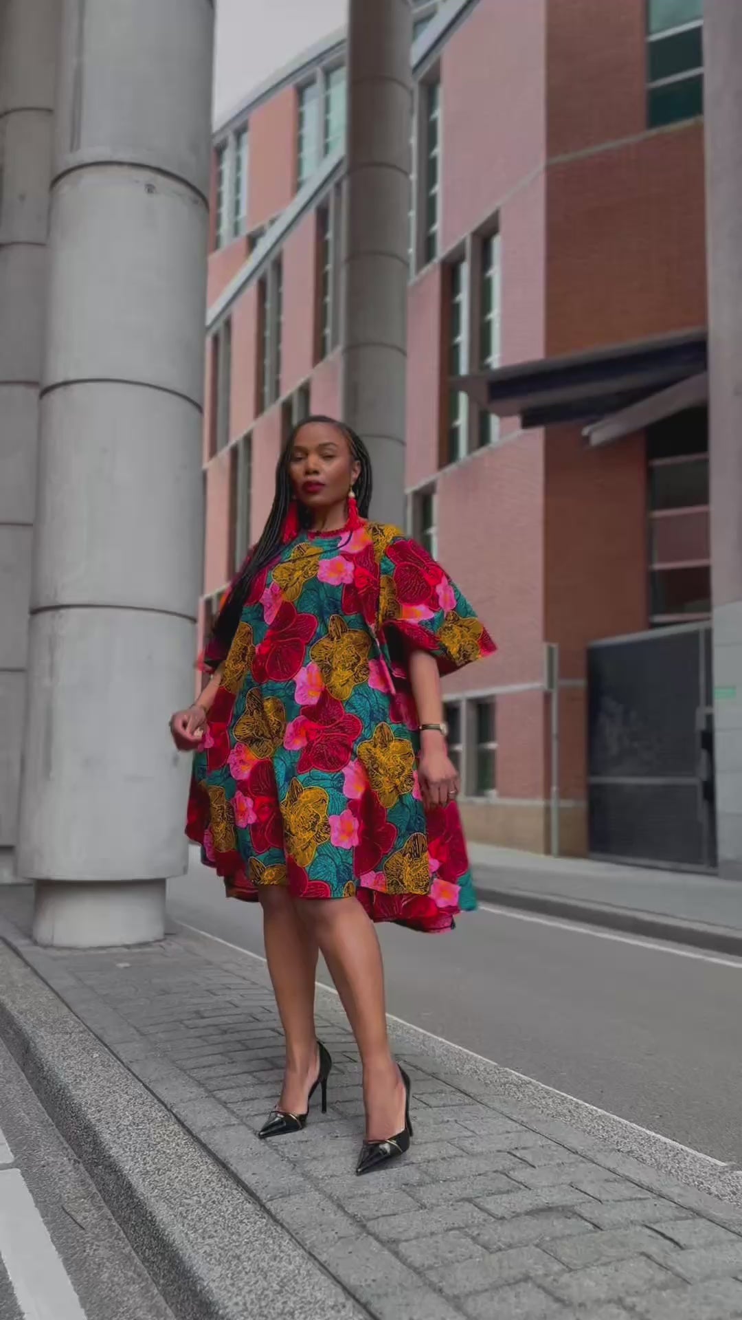 Hamza Floral Midi Dress