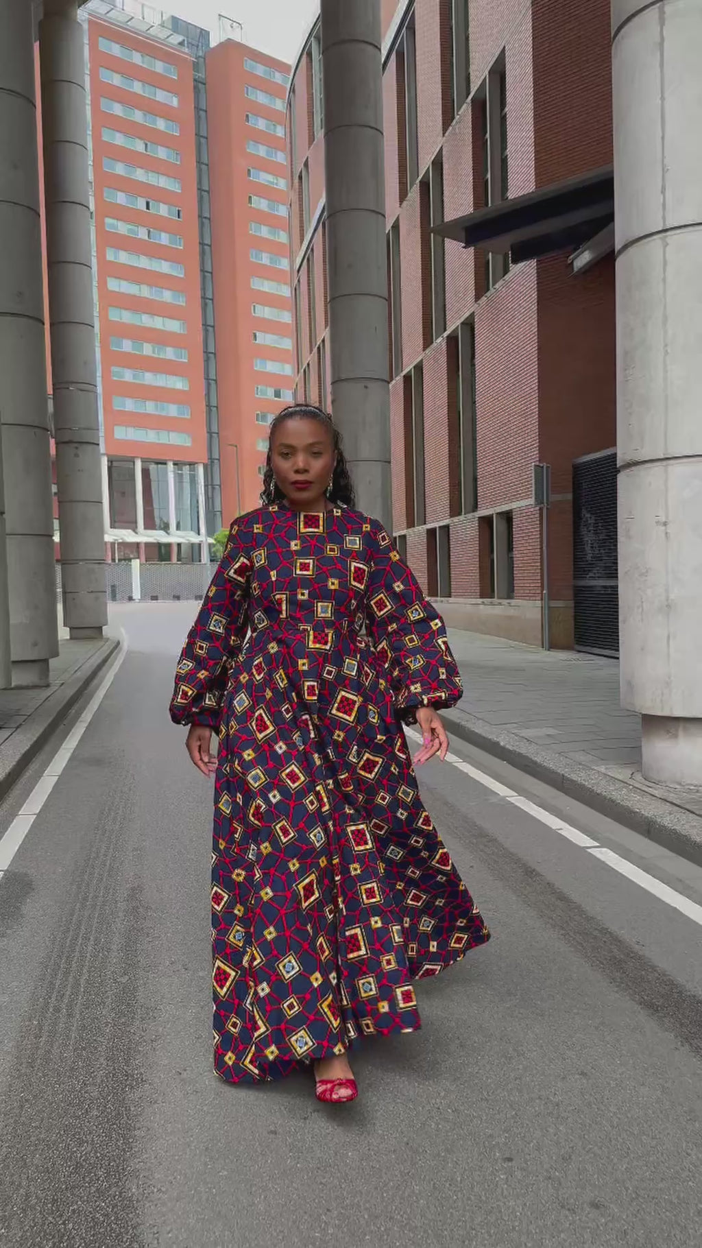 Alana Royal Mosaic Dress