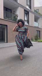 Peju Tribal Blue Dress