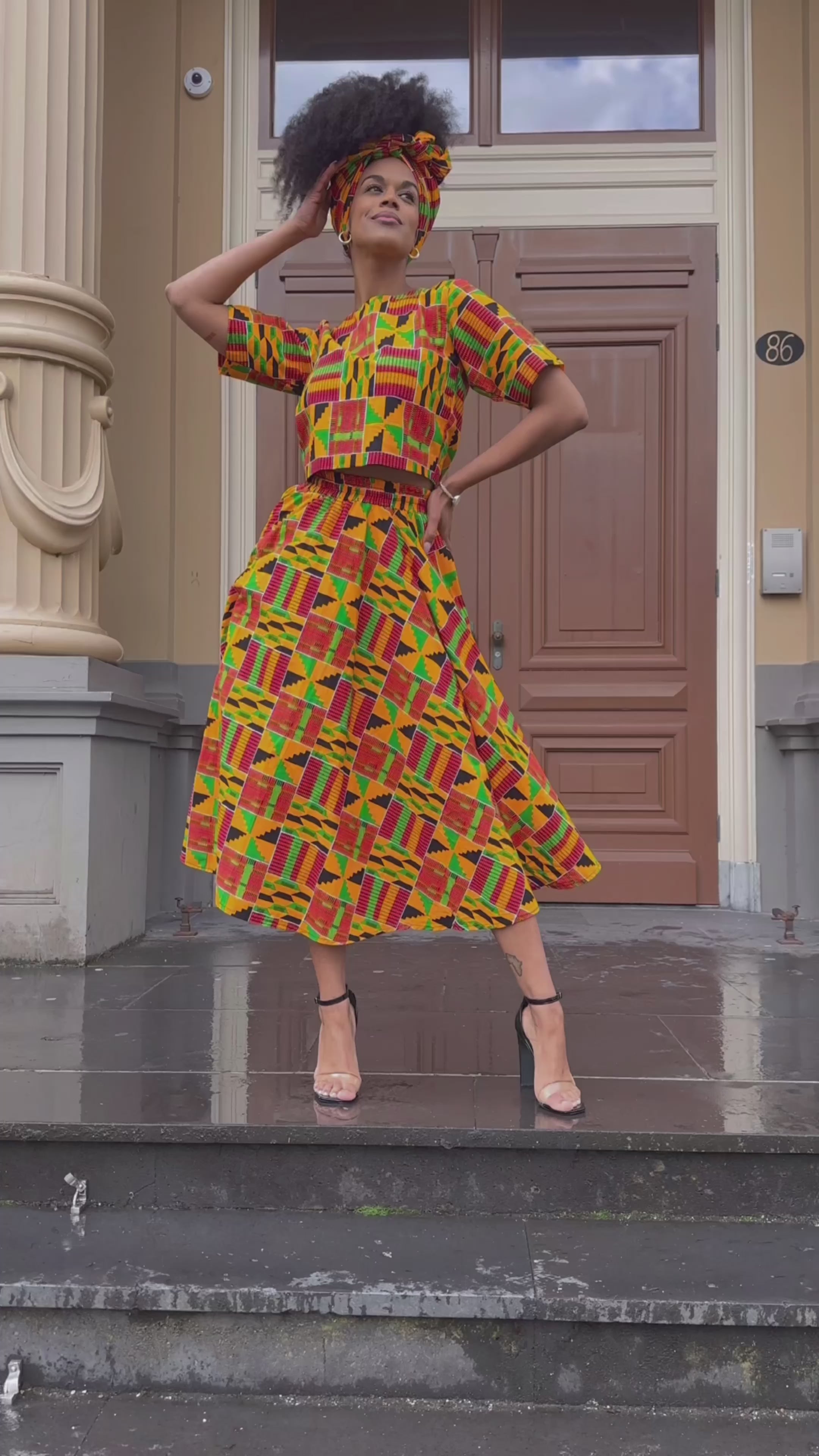 Teju Kente Top