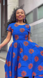 Antonia Blue High Low Dress