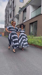 Peju Black and White Dress