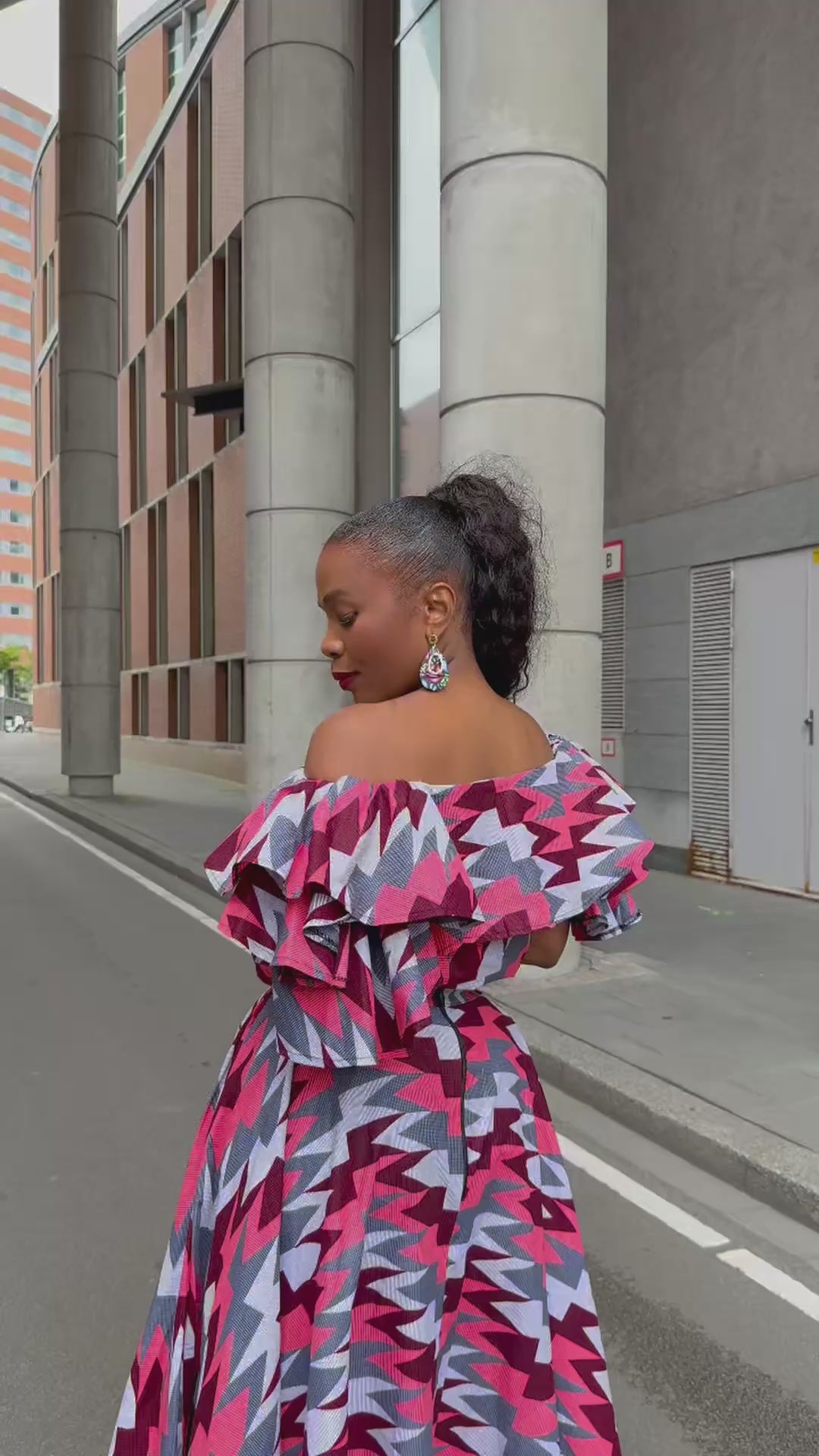 Moremi Purple and Pink Print Set