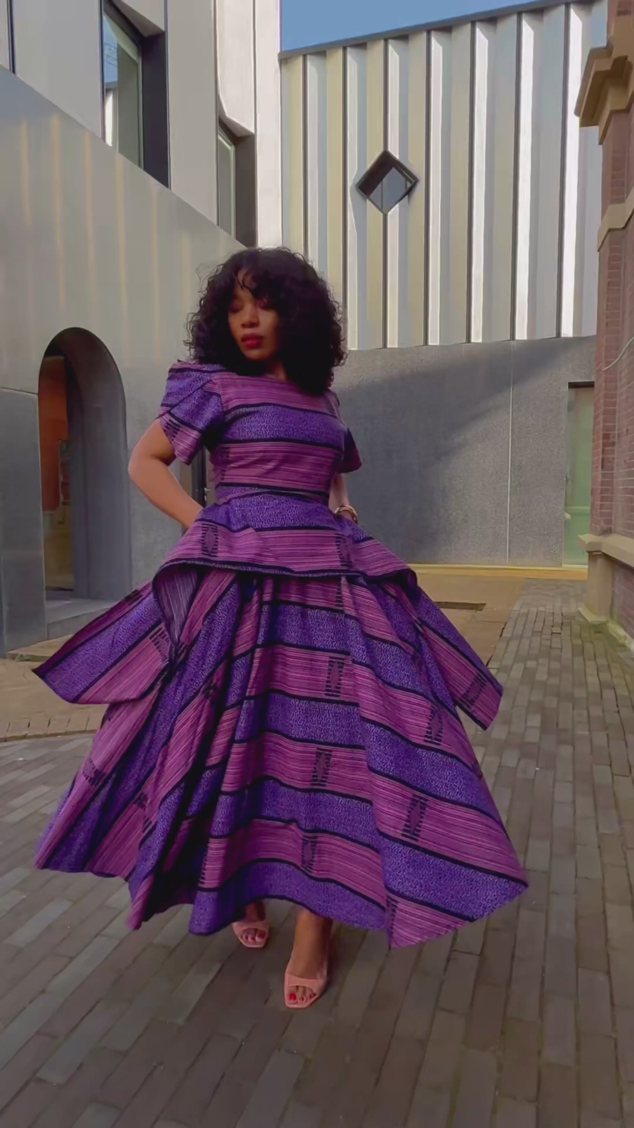 Zene Purple Maxi Dress