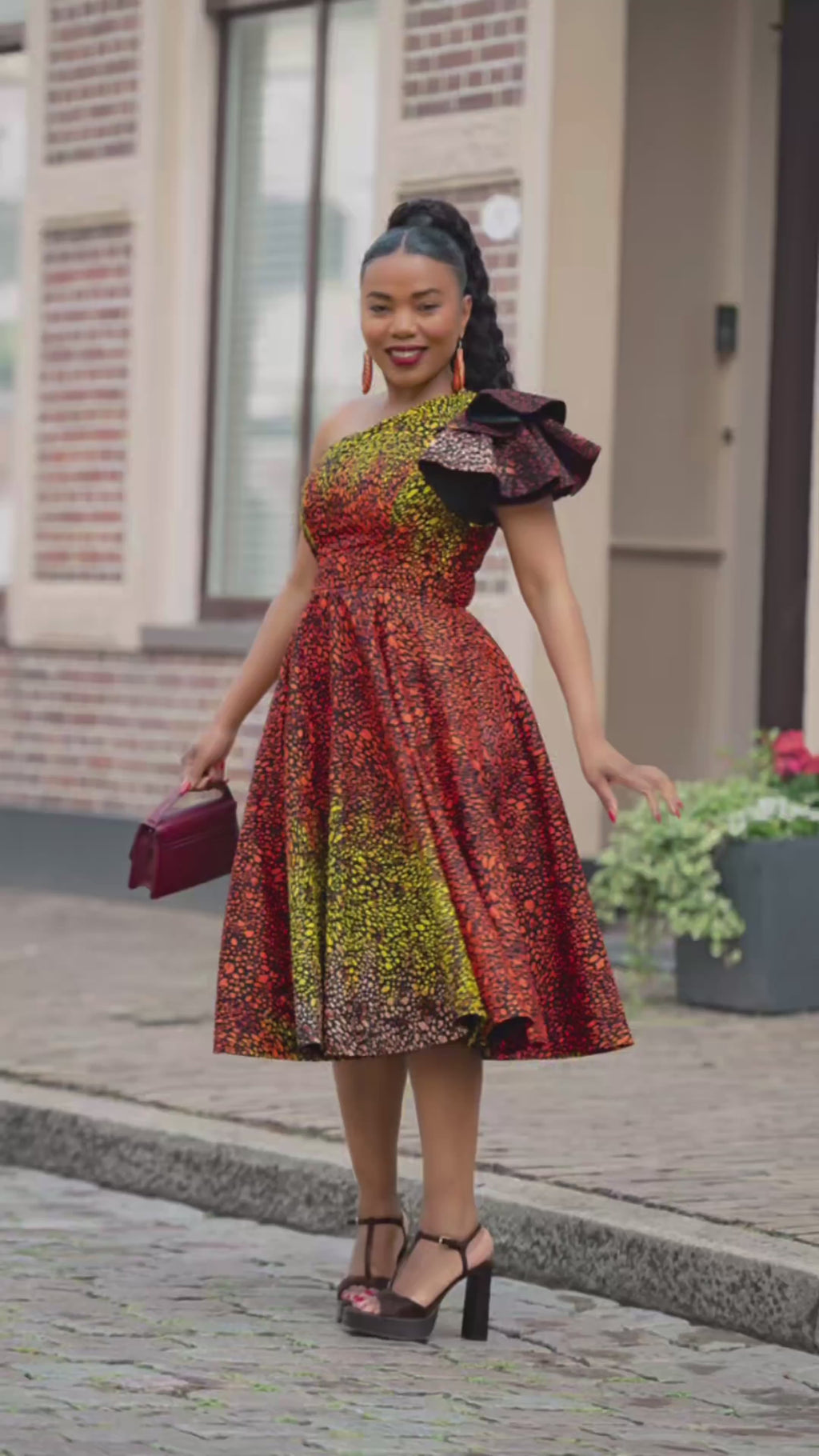 Adaeze Brown Dress