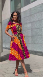 Lara Midi Shoulder Dress
