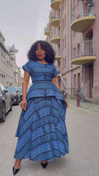 Zoan Blue Maxi Dress