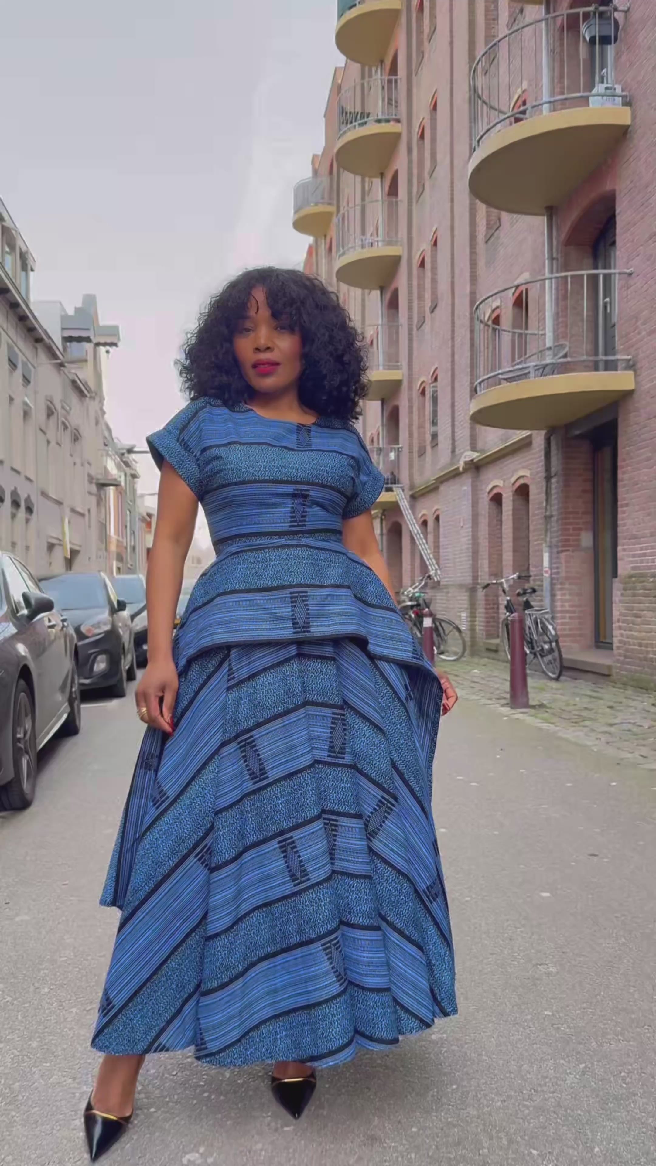 Zoan Blue Maxi Dress
