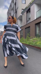 Peju Black and White Dress
