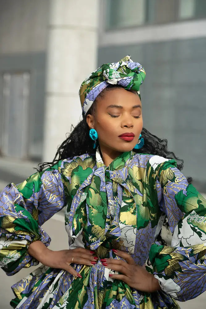 RHONDA GREEN HEADWRAP HEADWRAPS