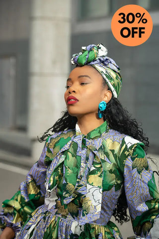 RHONDA GREEN HEADWRAP HEADWRAPS