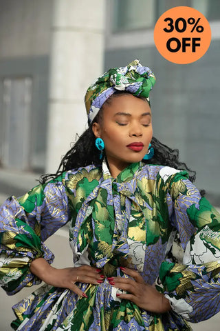 RHONDA GREEN HEADWRAP HEADWRAPS