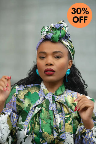 RHONDA GREEN HEADWRAP HEADWRAPS