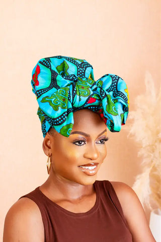 Ronke Blue Headwrap Accessories