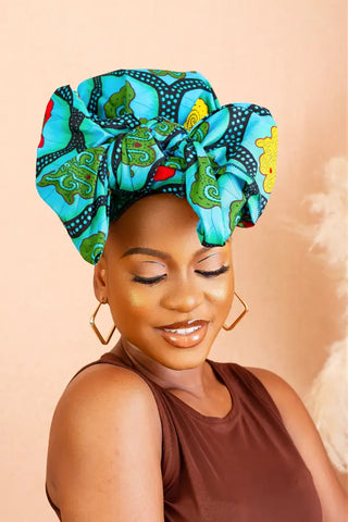 Ronke Blue Headwrap Accessories