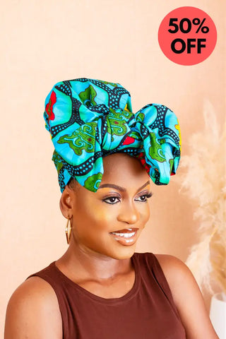 Ronke Blue Headwrap Accessories