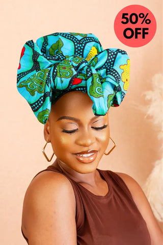 Ronke Blue Headwrap Accessories