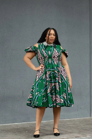 RUBY GREEN LACE COLLAR DRESS Women’s Dress